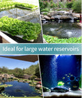 16 Inch Air Stone Cylinder Diffuser in water settings for big tanks, ponds, DWC systems, and reservoirs, 2 pack