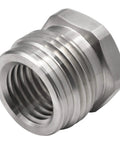 Close-up of a metal 1 Inch 8 TPI Chuck Adapter For Lathe Spindle, Handy Low Cost Insert Type Chuck Upgrade, Fits 38mm External Chucks