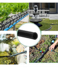 8 By 12mm Silicone Rubber Tube Black 3.3ft Flexible Water And Air Hose used for hydroponics, fountains, and irrigation projects
