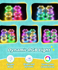 Dynamic RGB lights on One Touch Takeoff RC Drone For Kids 6 And Up With Remote, 360 Degree Flip, Indoor Outdoor Flying Toy