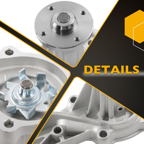 Detailed view of Beefed Up 3.3L Engine Timing Belt With Water Pump Kit components for 1996 2004 Nissan Pathfinder Frontier Xterra Infiniti QX4 3.3L V6 SOHC 12V VG33E VG33ER Replacement TBK249 TBK643.