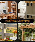 Shop Grade Tough As Nails Steel Angle Bracket 3 By 3 By 1.5 Inch Ninety Degree L Corner Brace used in bookshelves and storage.