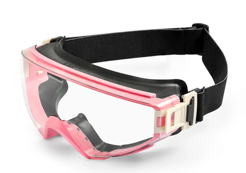 Pink Safety Goggles For Men And Women With Adjustable Strap, Anti Fog, Impact Resistant, ANSI Z87.1 Plus Certified, Full Seal