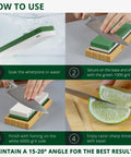 Dual Grit Whetstone Knife Sharpening Stone 1000 And 6000 For Kitchen And Chef Knives Kit instructions