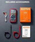 Digital Multimeter Pro Grade With True RMS And Auto And Manual Ranging, 4000 Counts Voltmeter with accessories and user manual