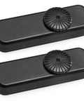 Snag This Hella Useful 2 Pack Black Cord Lamp Dimmer Switch, Full Range Rotary Brightness Control with textured knobs.