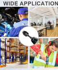 Collage showing 4 Piece Drill Chuck Adapter Set 1/4 Inch Hex Quick Change For Impact Drivers And Electric Drills in various uses