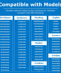 Compatibility chart for Washer Water Inlet Valve Replacement For Whirlpool Amana Kenmore W10140911 W10140914 etc.
