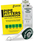 Pro Grade Pipefitter Bundle With Handy Pipefitter Handbook Compact Pipe Tape And Slide Rule Tool For Precise Measurements
