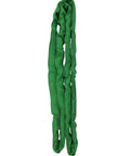 Green Polyester Round Sling 8 Foot Long With 5,300 Pound Vertical Capacity, Seamless Outer Jacket, Flexible Lightweight Lifting Sling