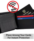 Five Pack RFID Blocking Cards For Wallets And Purses Protect NFC Contactless Debit And Credit Cards Bank IDs And ATM Cards