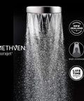Removable Handheld Shower Head With High Pressure Water Jets Hose And Adjustable Arm Mount Chrome Finish Water Saving Tech