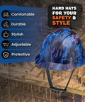 Full Brim Hard Hat With Color Weave Gloss, All Day Comfort, OSHA Approved And ANSI Z89.1 Type 1, Meets Class E G C Standards, Durable Construction Helmet For Men And Women Cascos De Construccion