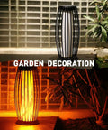 Outdoor Solar Lantern With USB Rechargeable Battery Waterproof LED Garden Light In Birdcage Metal Decor Style glowing