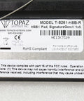 Slick 1 Inch By 5 Inch Usb Electronic Signature Pad backside showing model and compliance information.