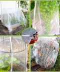 8x24ft Garden Netting Pest Barrier With 0.8mm Ultra Fine Mesh Plant Cover protecting vegetables, fruits, and flowers in garden.