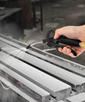 Using High Flow Air Blow Gun With Rubber Guard, Bent Angle Jet Nozzle for cleaning workshop equipment
