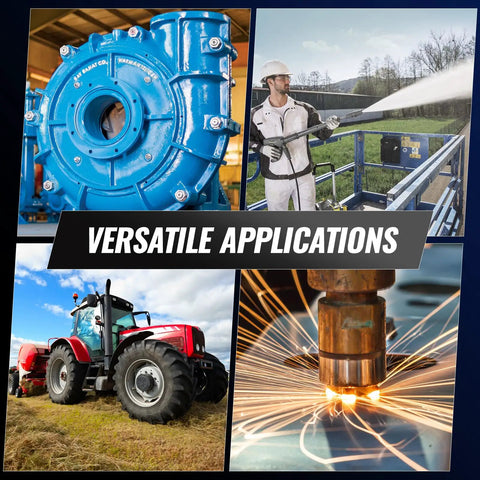 Workhorse 1.5 Horsepower Electric Motor 3450 RPM Single Phase 115 To 230 Volt 56 Frame shown in versatile applications