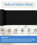 Rugged Canvas Repair Tape 4 by 63 inches self adhesive waterproof patch unrolled showing texture on sofa background