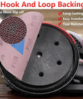 11 Inch Sanding Disc Set Comes With 225mm Mesh Hook And Loop Sandpaper for easy installation with secure backing pad.