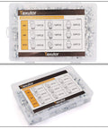 Metric Hydraulic Zerk Grease Fitting Assortment Kit 160 Piece With M6 M8 M10 Straight 45 Degree 90 Degree Angled Fittings