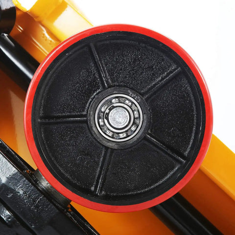 Rolling Smooth Polyurethane Steering Wheels 7 Inch By 2 Inch Hub For Pallet Jack Replacement With Sealed Precision Bearings Built Tough For Heavy Industry Daily Grind Pair