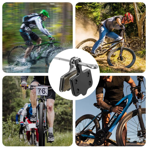 4 Pairs MTB Disc Brake Pads Kit With Installation Tools for Easy Pad Change Including Alignment Tool, Tire Lever and Hex Key Compatible with Elixir E1 E3 E5 E7 E9 ER CR XO XX DB1 DB3 DB5 and Nutt Hydraulic Disc Brakes.
