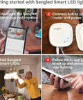 Steps to set up Smart Home Hub For Lights And Accessories That Really Works With Alexa And Google Assistant Control Up To 64 Smart Lights