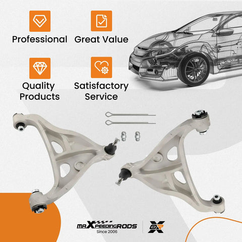 Ford F150 Front Left Two Piece Lower Control Arm With Ball Joint For 2004 2005 2006 2007 2008 Models Beefed Up Heavy Duty 2WD 4WD Base Payload Also Fits Lincoln Mark LT 2006 2008, pair