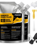 Heavy Duty Concrete Crack Filler And Asphalt Sealant 2 Pack Oil Based Self Leveling Driveway Repair Patch with accessories