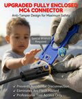 Upgraded fully enclosed MC4 connector for Solar Panel Extension Cable 10 AWG 20 Ft 6mm2 PV Wire With 100 Percent Tinned Copper MC4 Connectors Waterproof Male And Female For RV Boat Home Solar Systems Durable 25 Year Lifespan.