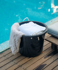 17 Gallon Heavy Duty Plastic Storage Bucket With Sturdy Rope Handle For Home Garden Garage Or Workshop Use by poolside