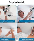 Universal Ceiling Fan Remote Kit 3 In 1 With Light Dimming Timing And Speed Control installation steps