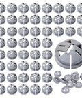 Pro Grade Grey Push In Wire Connectors Screwless Electrical Terminal Blocks No Tools Needed Quick Snap Install, fifty gray connectors.