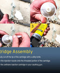 Step-by-step assembly of Foundation Crack Repair Kit With Polyurethane Injection Foam For Leaking Basement Walls 10 Foot Expands To Seal Water Leaks Stop The Drips For Good Easy DIY Solution For Permanent Basement Crack Repair