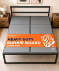 Built Like A Tank Heavy Duty Bunkie Board For Queen Beds Rock Solid Under Mattress Support on a queen bed frame.