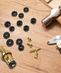 106 Piece Faucet Washer Kit With 10 Size Assortment Of Flat And Beveled Neoprene Washers And Brass Screws for outdoor faucet repair