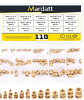 Brass Threaded Inserts Kit With Knurled Heat Set Inserts 300 Piece 15 Size Assortment From M2 To M6 For 3D Printing And Plastic Projects Sturdy Case Included