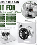 Replacement Bathroom Fan Motor For 9 X 9 In 50 CFM 2.0 Sone Fits Nutone Broan 763RLN B Unit And 769RL Series
