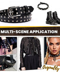 Dope Punk Spikes And Studs Kit With 500 Sets In 11 Sizes For Jackets, shoes, belts, displaying leather fashion accessories