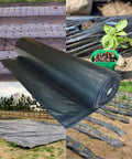 Heavy Duty 4 Mil Black Plastic Sheeting Weed Barrier For Outdoor Gardens Nonwoven Weed Blocker Fabric Soil Warmer And Moisture Keeper 3 Ft By 100 Ft Roll Weed Control