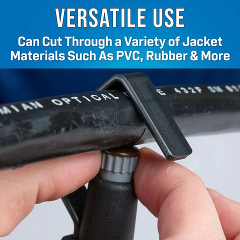 Spring-Loaded Replacement Cutting Blade For Round Cable Strippers Rotatable 90 Degrees Pro Grade Fits CST-1900 And CST-4000 Cuts PVC Rubber PE Jacket Materials For 3/16 To 1 1/8 Inch And 3/4 To 1 5/8 Inch Cables