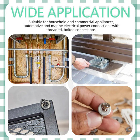 Massive 400 Piece Washer Set Kit With Split Lock Washers, External And Internal Star Washers, And Flat Washers In Sturdy 304 Stainless Steel, Imperial Sizes Six, Eight, Ten And One Quarter, Five Sixteenths, Three Eighths Inch. Used for plumbing and metal fastening
