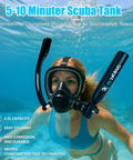 Half Liter Mini Scuba Tank Portable Lung Tank 3000 PSI DOT Certified Dive Air Tank For Snorkeling Underwater Breathing And Training