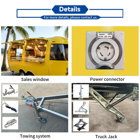 Kickass Commercial Stainless Steel Food Trailer With Integrated Air Conditioning Heavy Duty Mobile Kitchen Rig showcasing sales window and towing system.