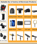 Overhead Camera Mount Desk Stand With 3 Section Detachable Arm And 360 Degree Ball Head for DSLR, webcam, lights, and devices.