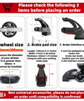 Diagram showing compatibility checks for Roller Skate Replacement Brake Pad Set For Adult Inline Skates With 70mm To 80mm Wheels Non Slip Safety Brake Block Rear Mount Compatible 2 Pack Black