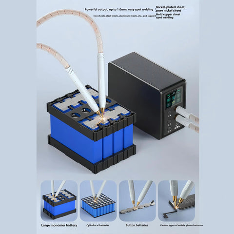 Spot Welding Machine For Lithium Battery Assembly And Jewelry Repair With 999 Level Precision Auto And Pedal Modes Pro Grade