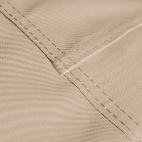 Close-up of sealed seams on Outdoor Waterproof 34 Inch Wide By 35 Inch Deep By 36 Inch High Patio Chair Cover Fits Chairs Up To These Dimensions