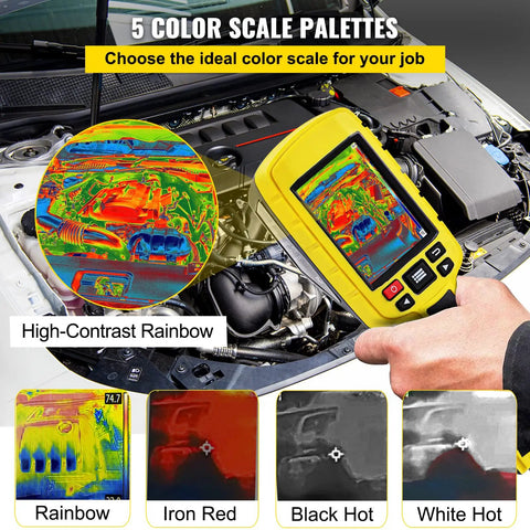 Pro Grade Thermal Imaging Camera 60x60 Infrared Resolution 3600 Pixels With 2.8 Inch Color Display Built In SD Card for HVAC